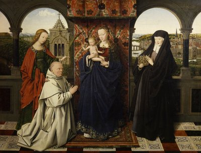 Vergine e Bambino, con Santi e Donatore da Jan van Eyck